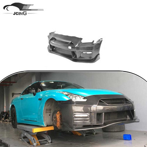 High quality For Nissan GTR R35 2008-2017 Carbon Fiber Front Bumper With front  lip