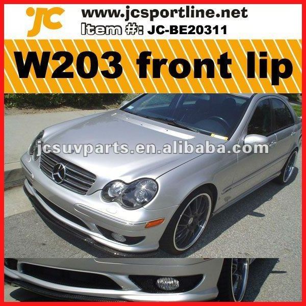 carbon fiber front car bumper lip Carlsson for Mercedes Ben z W203