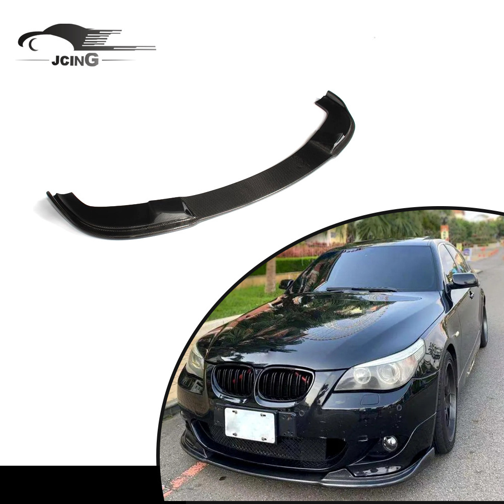 JCsportline Carbon Fiber E60 M-tech car front bumper lip for BMW E60 M TECH