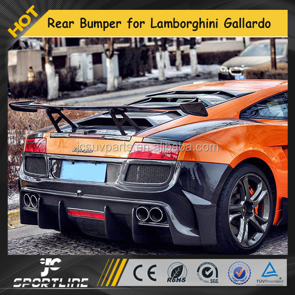 BodyKit Carbon Fiber D Style Car Rear Bumper For Lamborghini Gallardo LP550 08-12