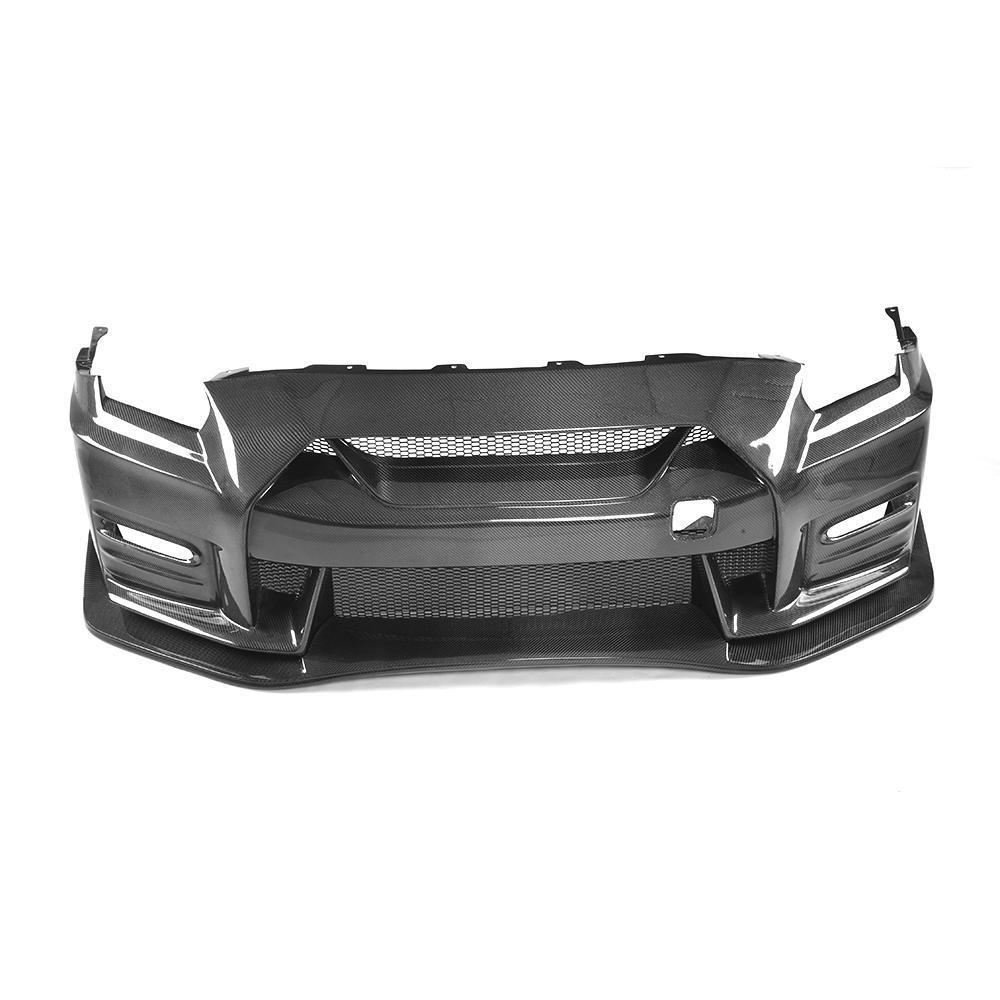 High quality For Nissan GTR R35 2008-2017 Carbon Fiber Front Bumper With front  lip