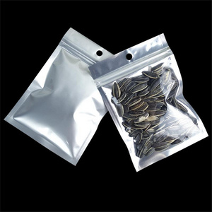 Fashion plastic Clear Heat Sealable top quality china supplier Zip Lock laminate airtight zipper bag