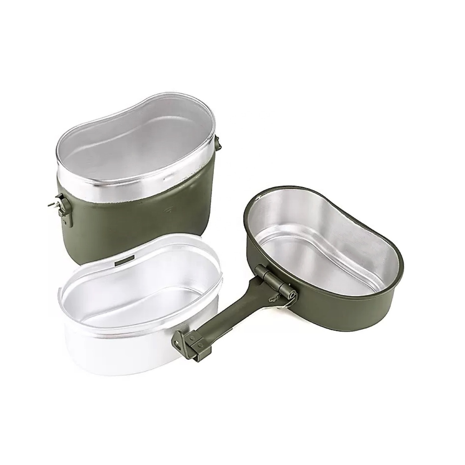 Original Nature aluminum Mess and Griddle Kits Canteen Pot Patrol Camping Lunch Box Tactical Mess Kit