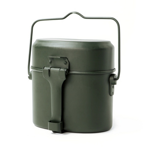 Original Nature aluminum Mess and Griddle Kits Canteen Pot Patrol Camping Lunch Box Tactical Mess Kit