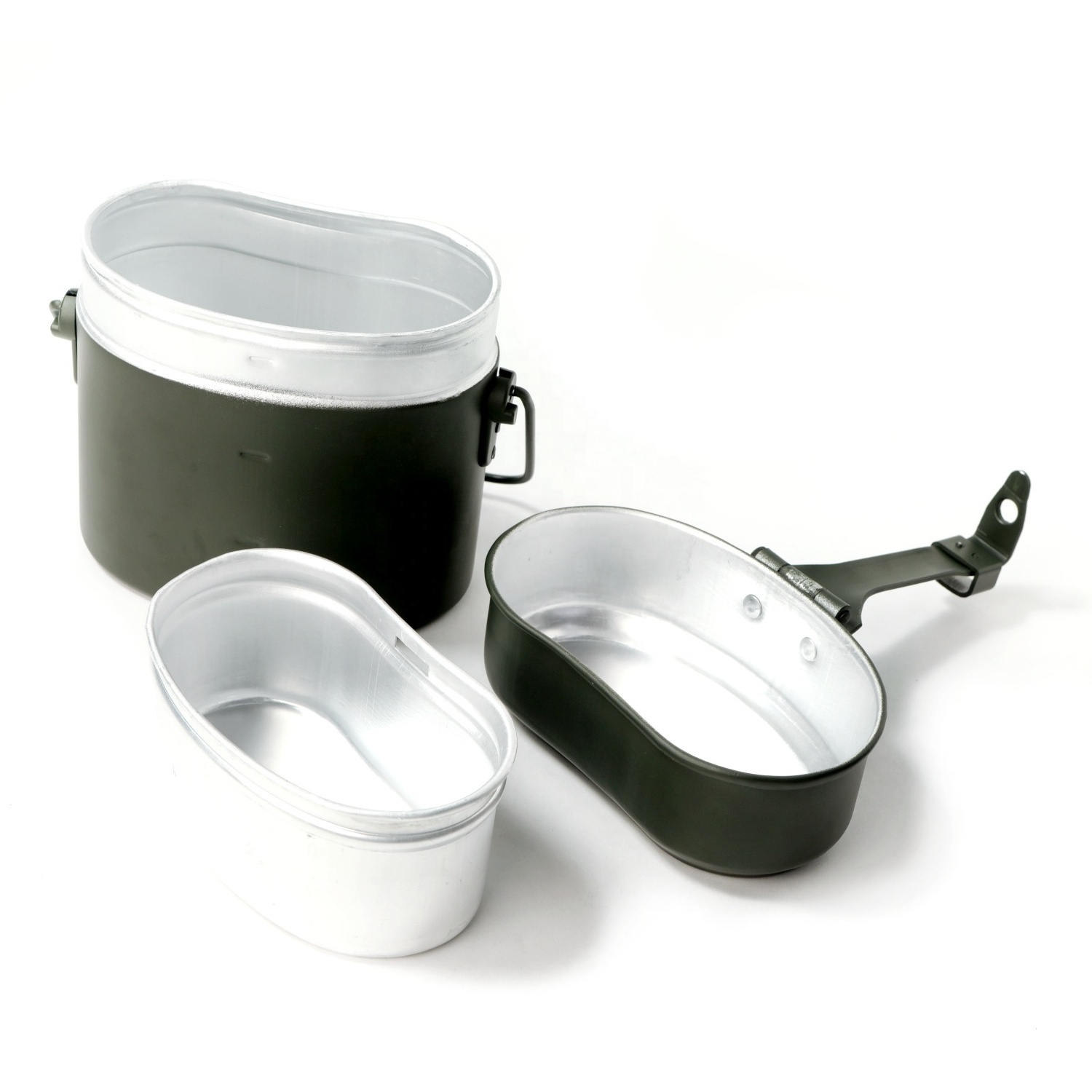 Original Nature aluminum Mess and Griddle Kits Canteen Pot Patrol Camping Lunch Box Tactical Mess Kit