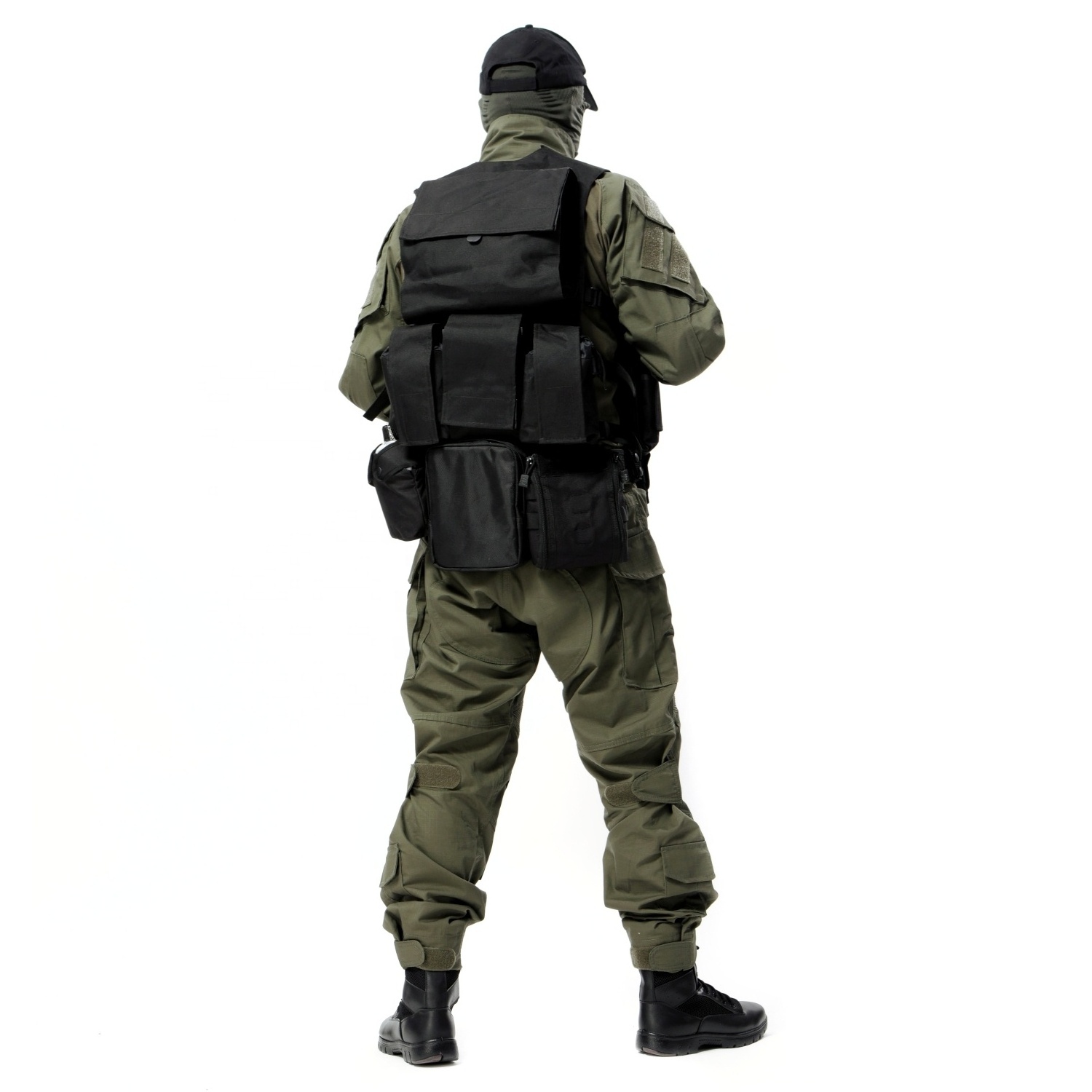 Black Breathable and Comfortable Tactical Combat Vest Plus Size Men's Security Safety Tactical Vest