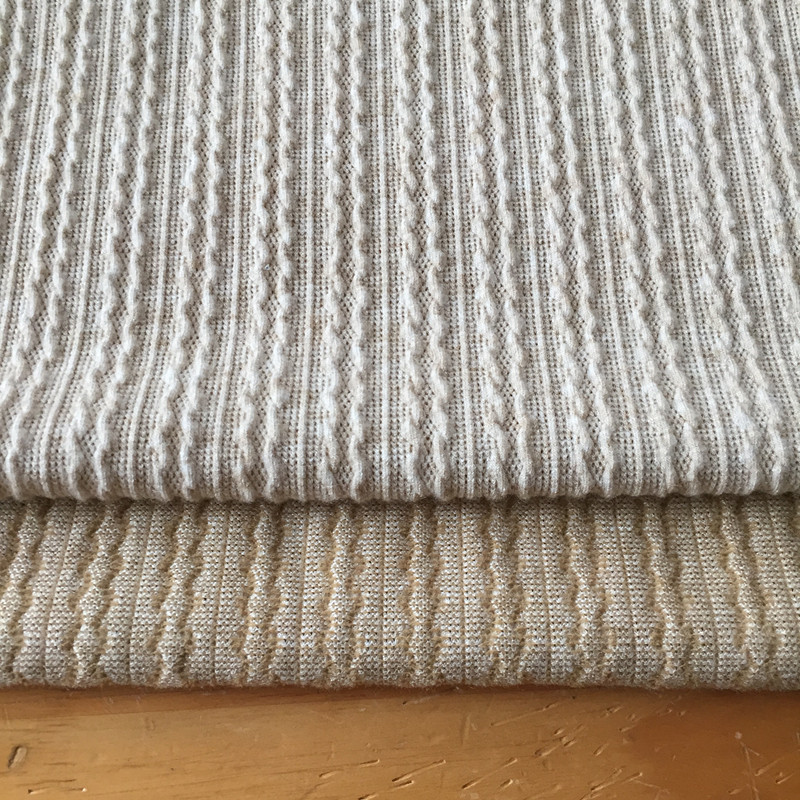 Hot selling 100% polyester Hacci angora cashmere soft cable knit fabric for women sweaters