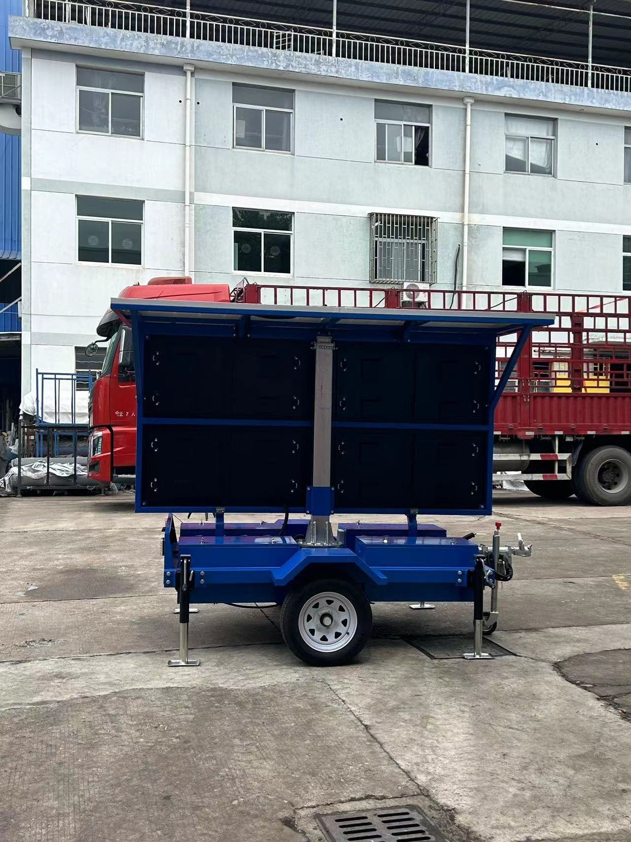 3 Square Meters Solar LED Screen Solar Trailer P8 LED Outdoor Full-color Screen and Mobile Advertising Trailer