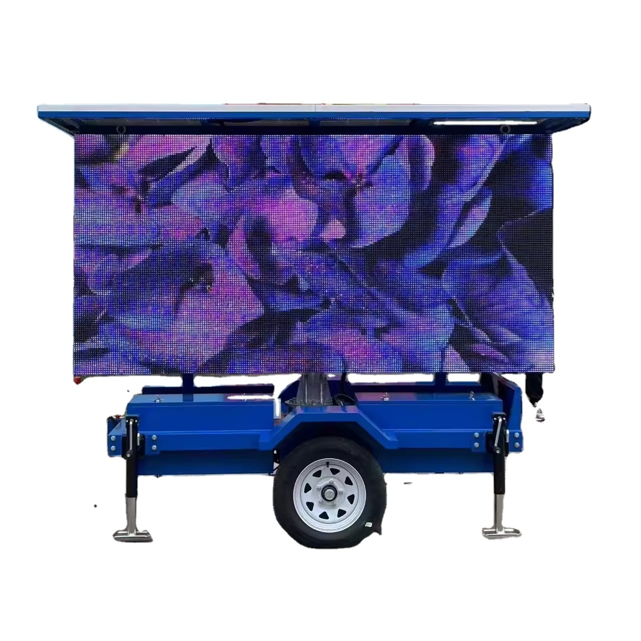 3 Square Meters Solar LED Screen Solar Trailer P8 LED Outdoor Full-color Screen and Mobile Advertising Trailer