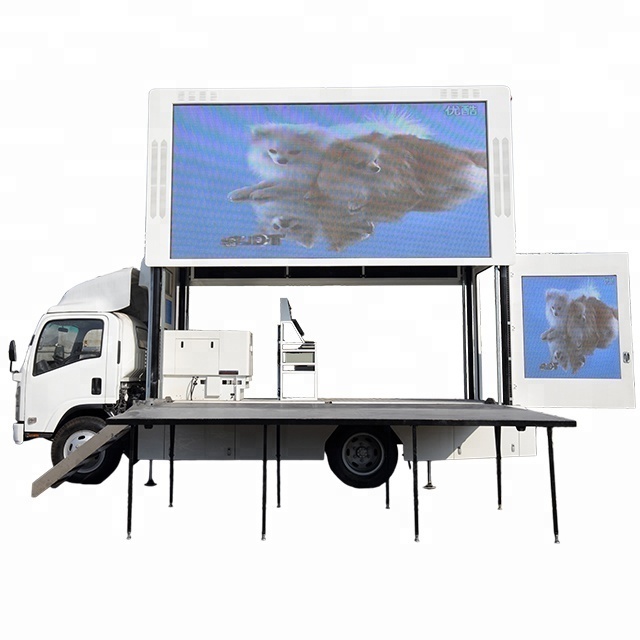 LED mobile truck advertising truck, led screen car advertising, full color truck led display