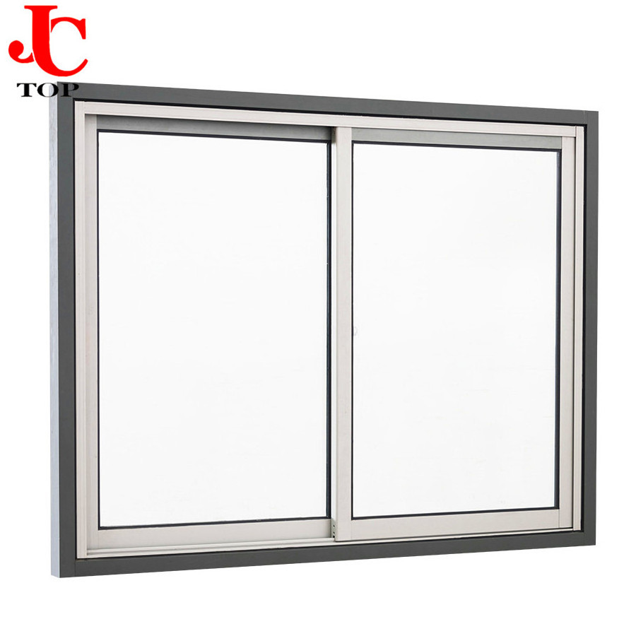 aluminium alloy office sliding tempered glass window for balcony