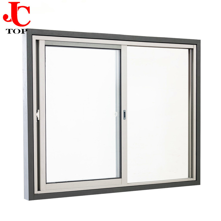 aluminium alloy office sliding tempered glass window for balcony