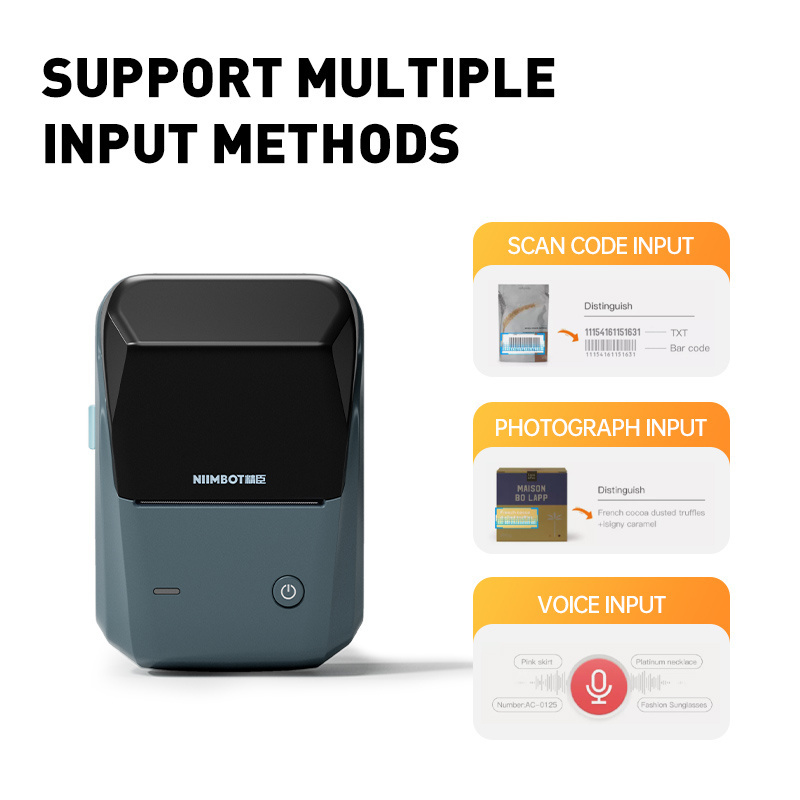 NiiMbot B1 portable mini Photo printer  Pocket Mobile label Printer wireless Bluetooth thermal printer