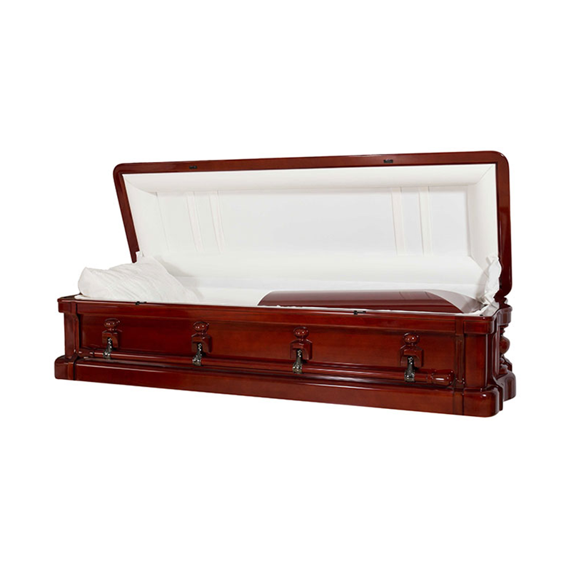 Hot selling Mdf wooden casket with glass for south american market