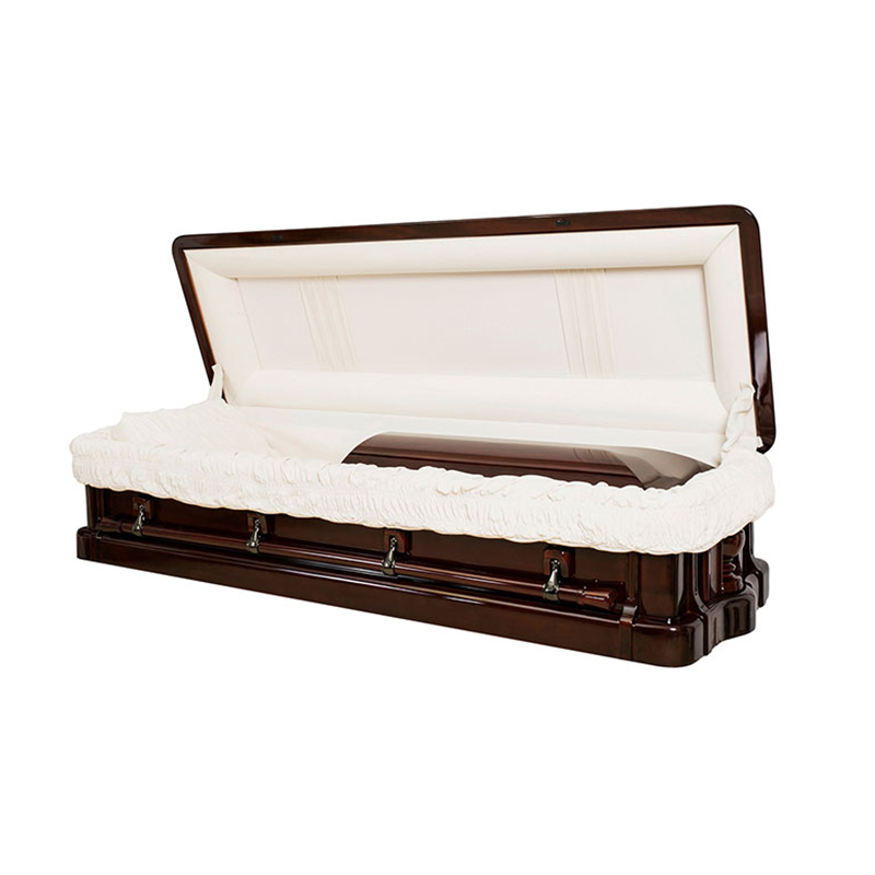 Hot selling Mdf wooden casket with glass for south american market