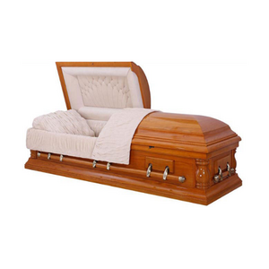 Competitive Germany Style Solid Wooden Coffin Wholesalers