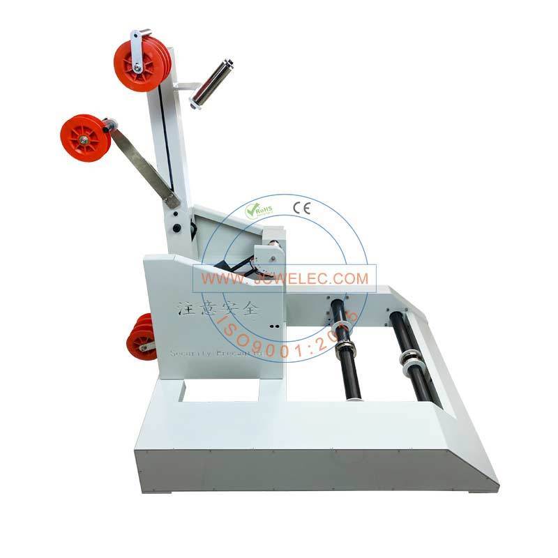 JCW-WP13 Metal wire winding and unwinding machine with tension control holder unwinder for wire