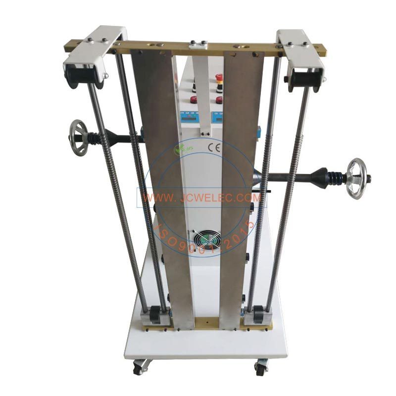 JCW-WP03 Double Rolls wire tube take-up and pay-off machine automatic cable unwinder wire feeder