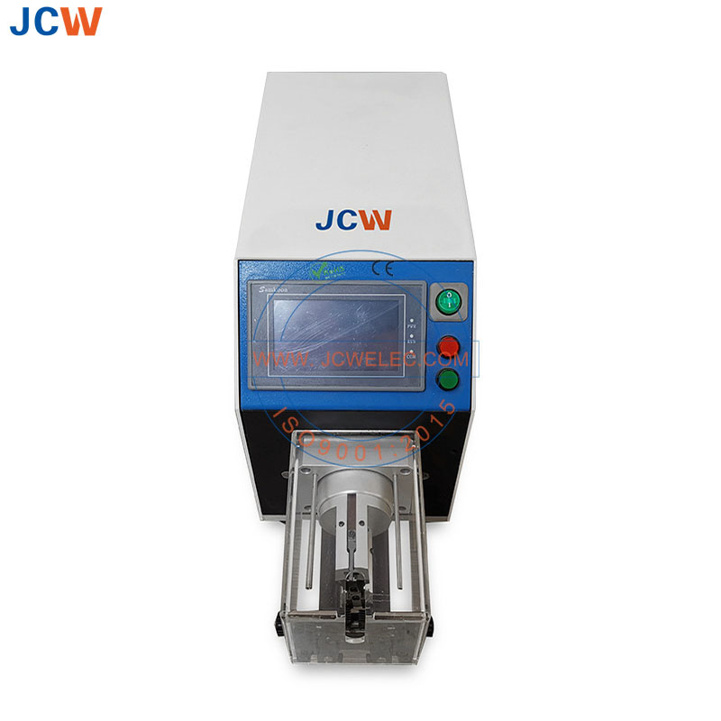 JCW-S600 Series thick coaxial cable strip semi automatic coax wire rotary peeling stripping machine