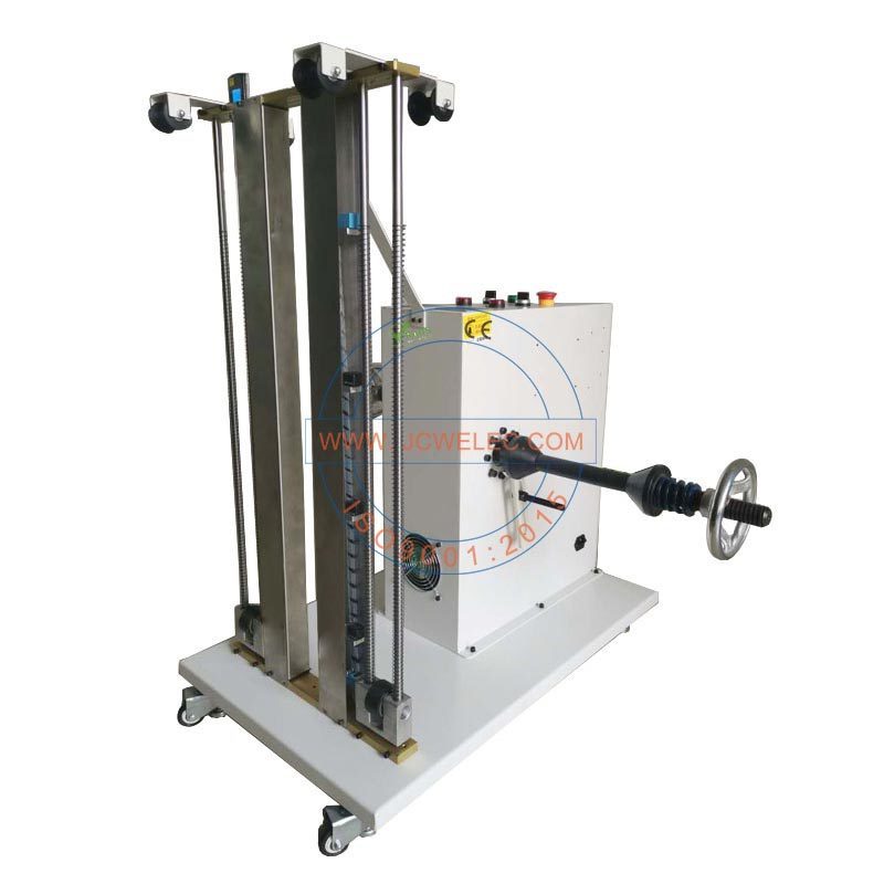 JCW-WP03 Double Rolls wire tube take-up and pay-off machine automatic cable unwinder wire feeder