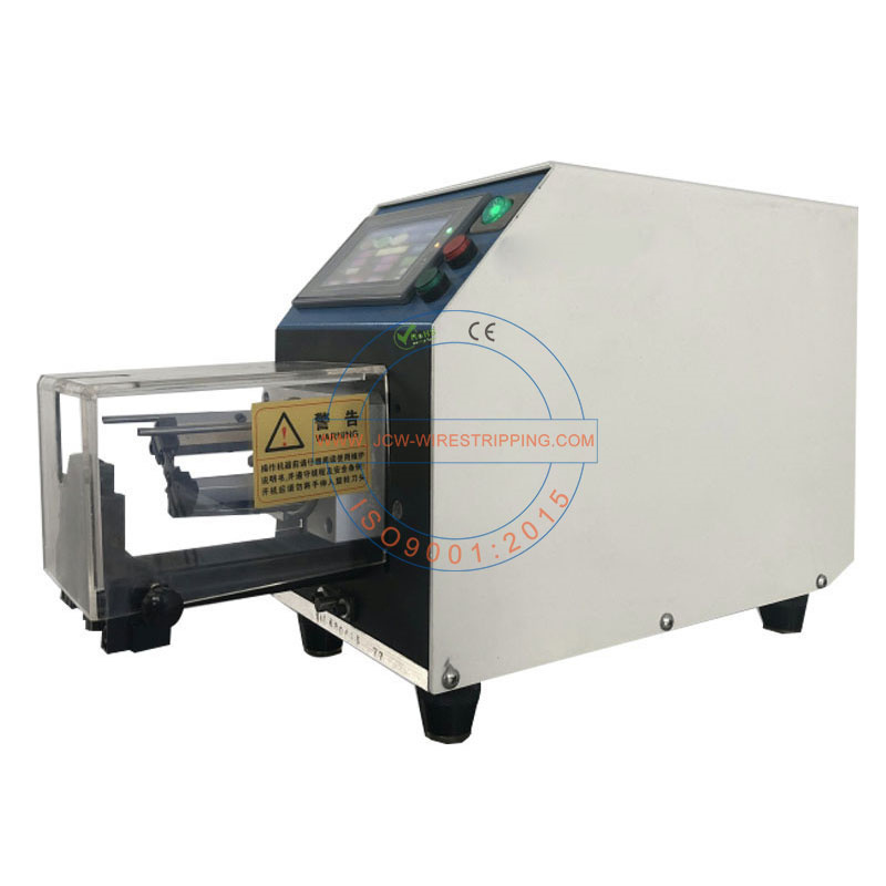 JCW-S600 Series thick coaxial cable strip semi automatic coax wire rotary peeling stripping machine