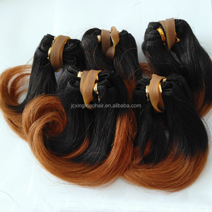 8A+ Grade 6" Short Brazilian Two Tone Ombre Hair Weaves Bundles Virgin Brazilian Ombre Hair Extensions