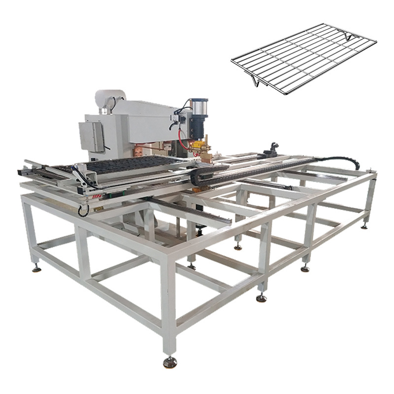 Hot selling automatic computer numerical control system stainless steel wire welding mesh machine can make barbecue grid