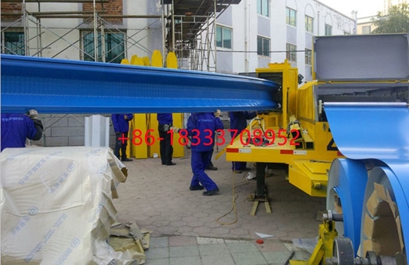 NO-GIRDER K 610  long spam arch roof Large span building machine/BEAMLESS steel arch rook spam machine