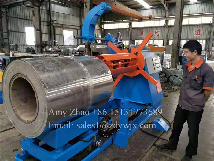 Hydraulic Decoiler Uncoiler Full-automatic uncoiling machine for 5T 10T steel coil