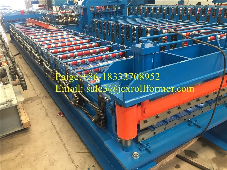 Export to Australia metal fence steel corrugated fence panel roll forming machine