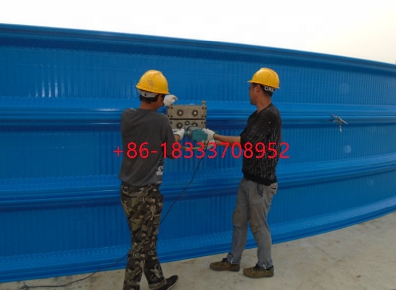 NO-GIRDER K 610  long spam arch roof Large span building machine/BEAMLESS steel arch rook spam machine