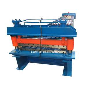 Export to Australia metal fence steel corrugated fence panel roll forming machine