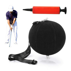 Golf Swing Trainer Ball With Smart Inflatable Assist Golf Swing Ball Aids Posture Correction With Inflator For Beginner