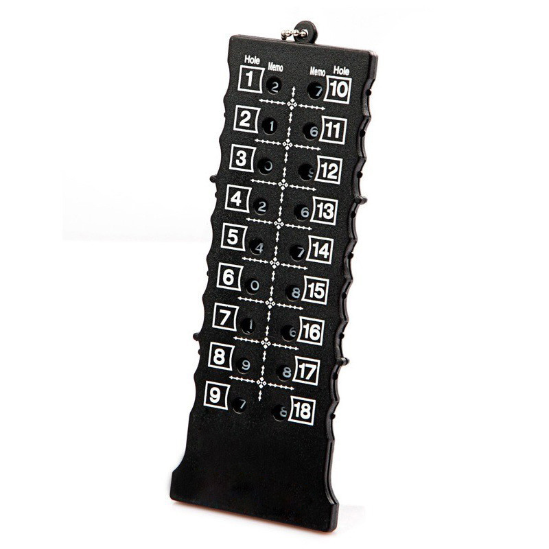 High Quality Custom Logo 18 Holes Plastic Golf Stroke Counter Score Counter Portable Rectangular Scorer Golf Score Card Counter