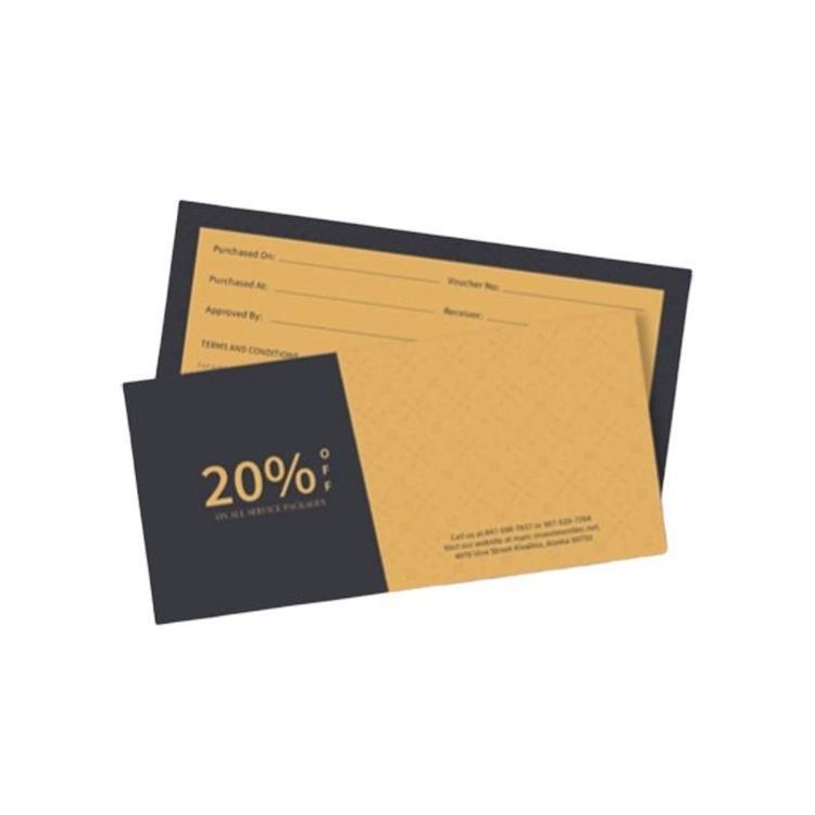 voucher thermal transfer paper 20% off coupons Wholesale custom design discount