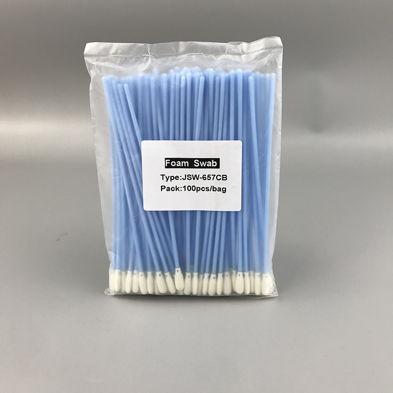 GI Industrial Swab Supplier Lint Free Polypropylene Car Tip Clean Room Foam Stick Small Pointed Tips Cleaning Swabs