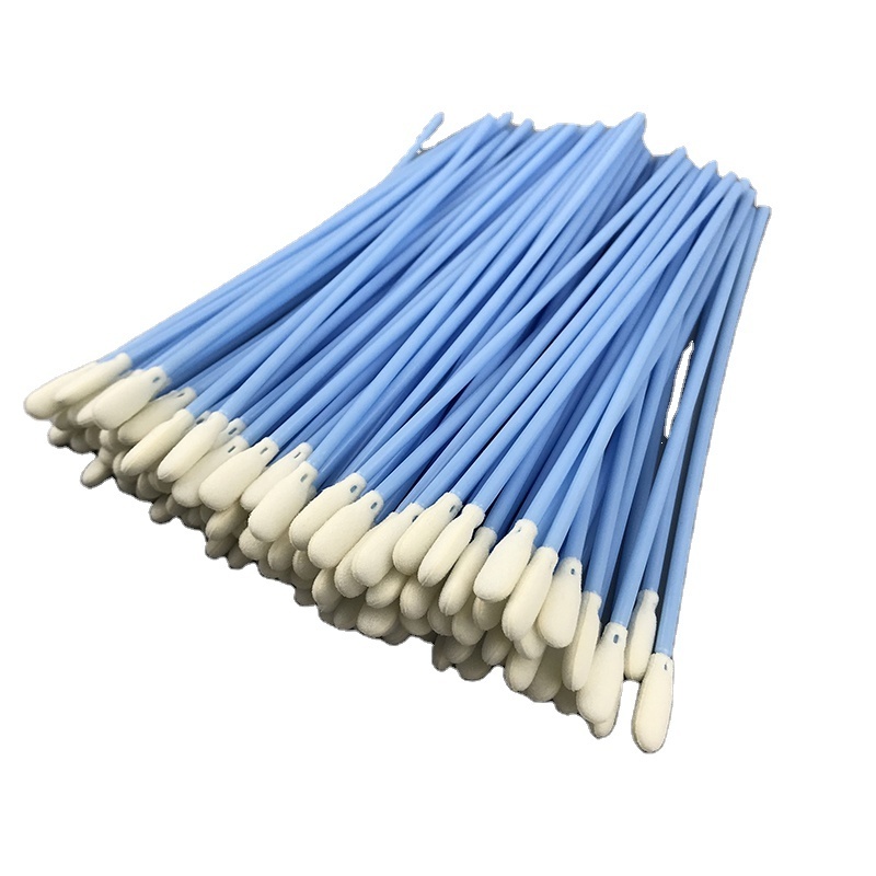 GI Industrial Swab Supplier Lint Free Polypropylene Car Tip Clean Room Foam Stick Small Pointed Tips Cleaning Swabs