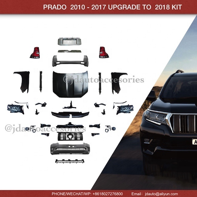 JD AUTO Complete Upgrade KIT BUMPER KIT Body Kit for Land Cruiser Prado 2018