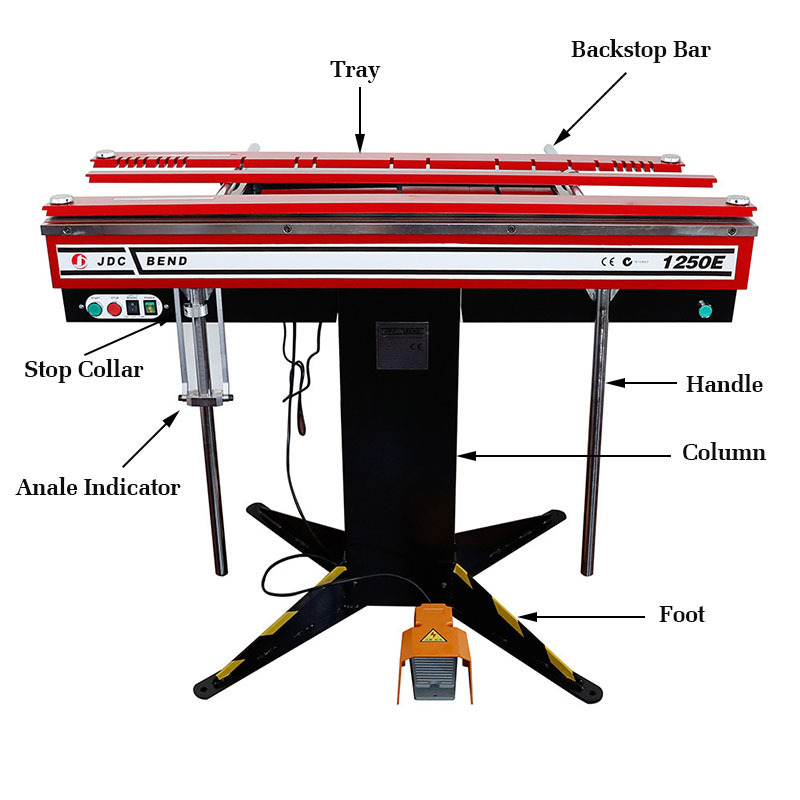 Magnetic sheet metal brake manual bender press brake for plate sheet manufacturer