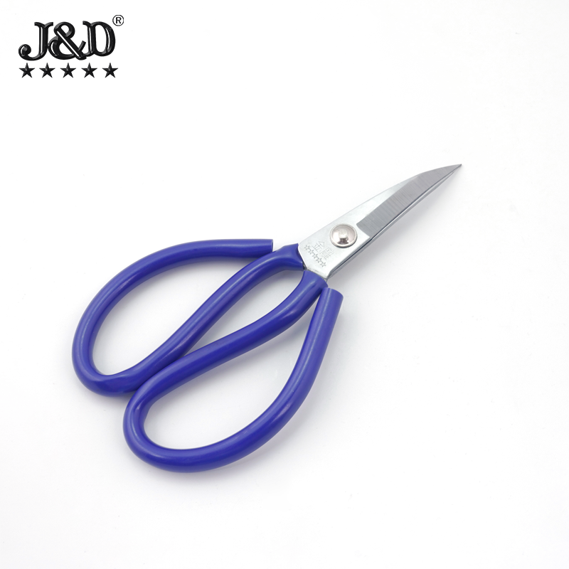 Alloy steel elbow shears carpet leather fabric cutting household trimming shears curved blades warped shears