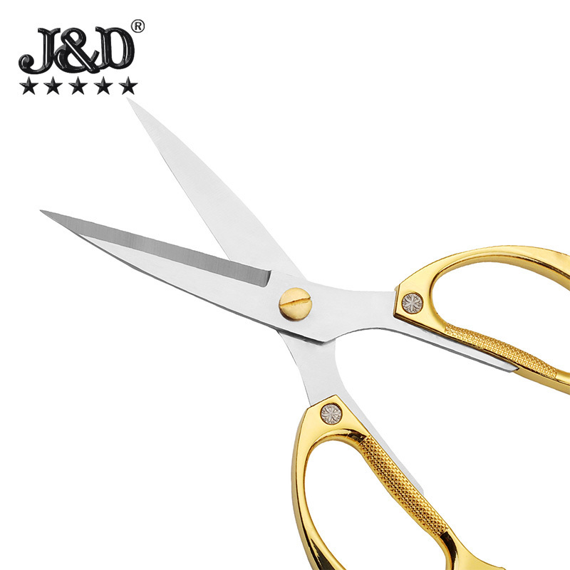 Stainless steel scissors wedding opening ribbon cutting zinc alloy handle tailoring scissors powerful office cutting tools