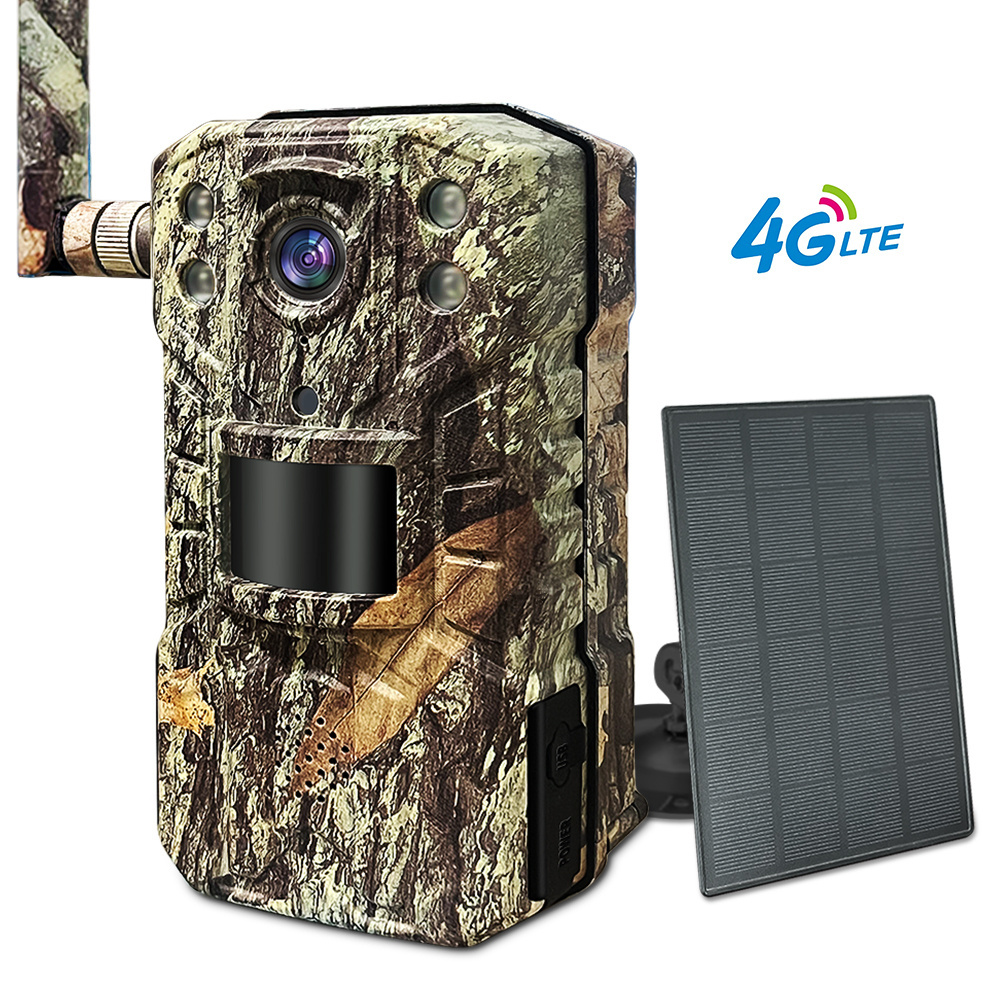 JerderFo Ucon H2 H6 Cellular 4g Lte Deer Hunting Camera Long Battery Life Game Camera Trail Camera Wildlife No Glow Solar Panel