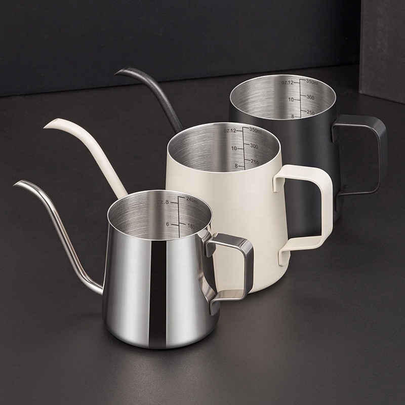 250ml 350ml Coffee Pot Stainless Steel Coffee Maker Drip Tea Pot Pour Over Espresso Coffee Kettle