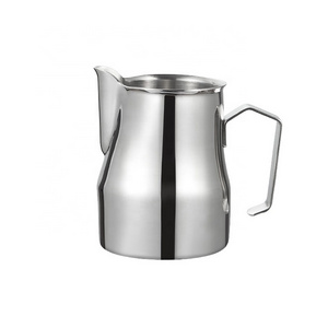 Coffee Pot Latte Art Jug Sharp Spout Steam Metal Milk Frothing Pitcher Jug Cow Milk Jug