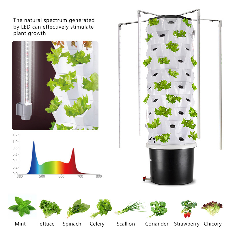 High quality agricultural greenhouses commercial vertical aeroponic growing systems