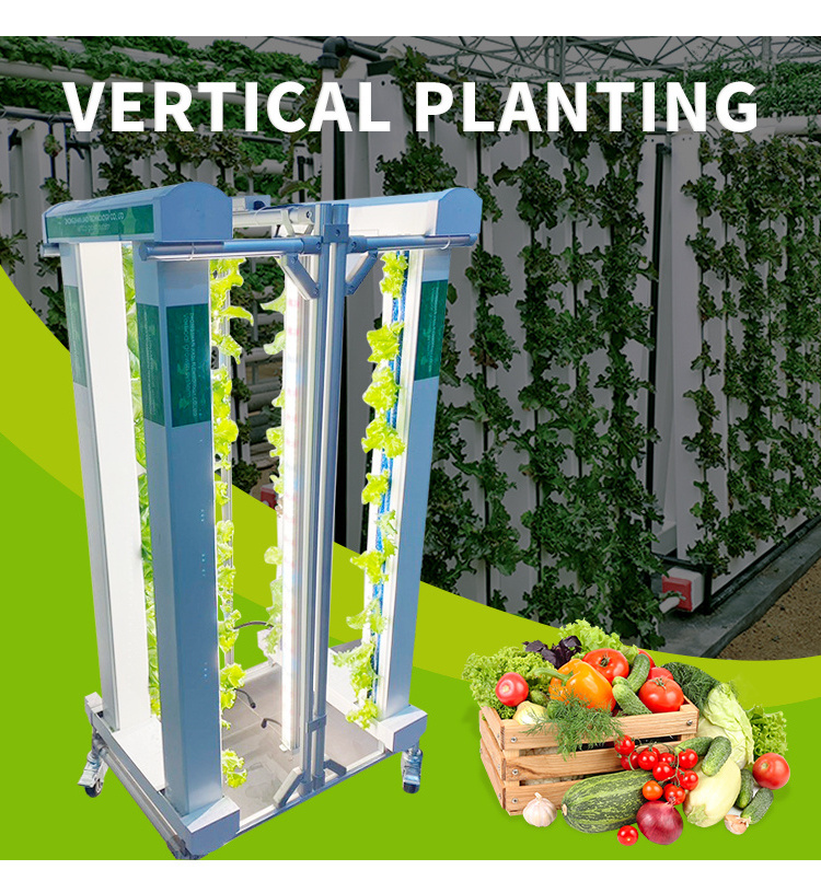 Grow Tower Channel Planting Tank Hidroponica Soilless Cultivation Hydrophonic System Equipment Vertical Zip Hydroponic System