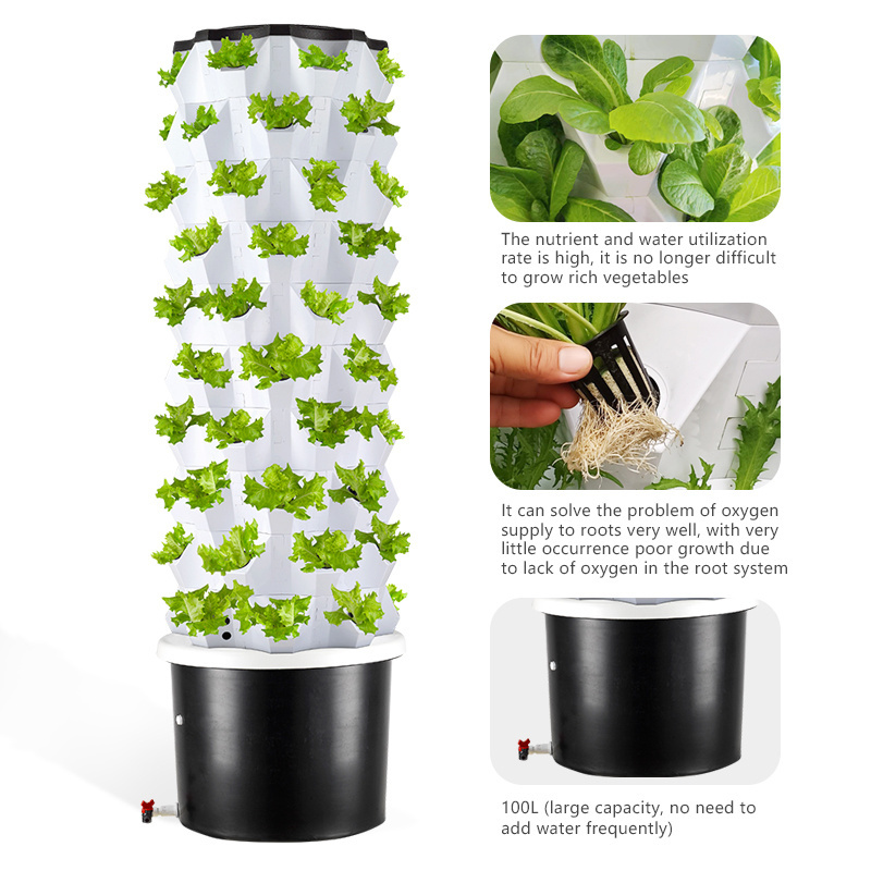 High quality agricultural greenhouses commercial vertical aeroponic growing systems