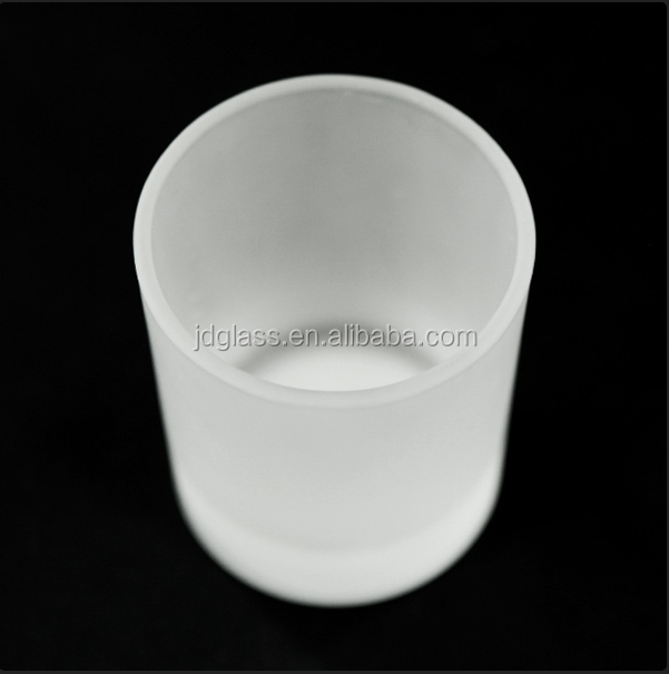 200ml 7 oz frosted white votive glass candle cup