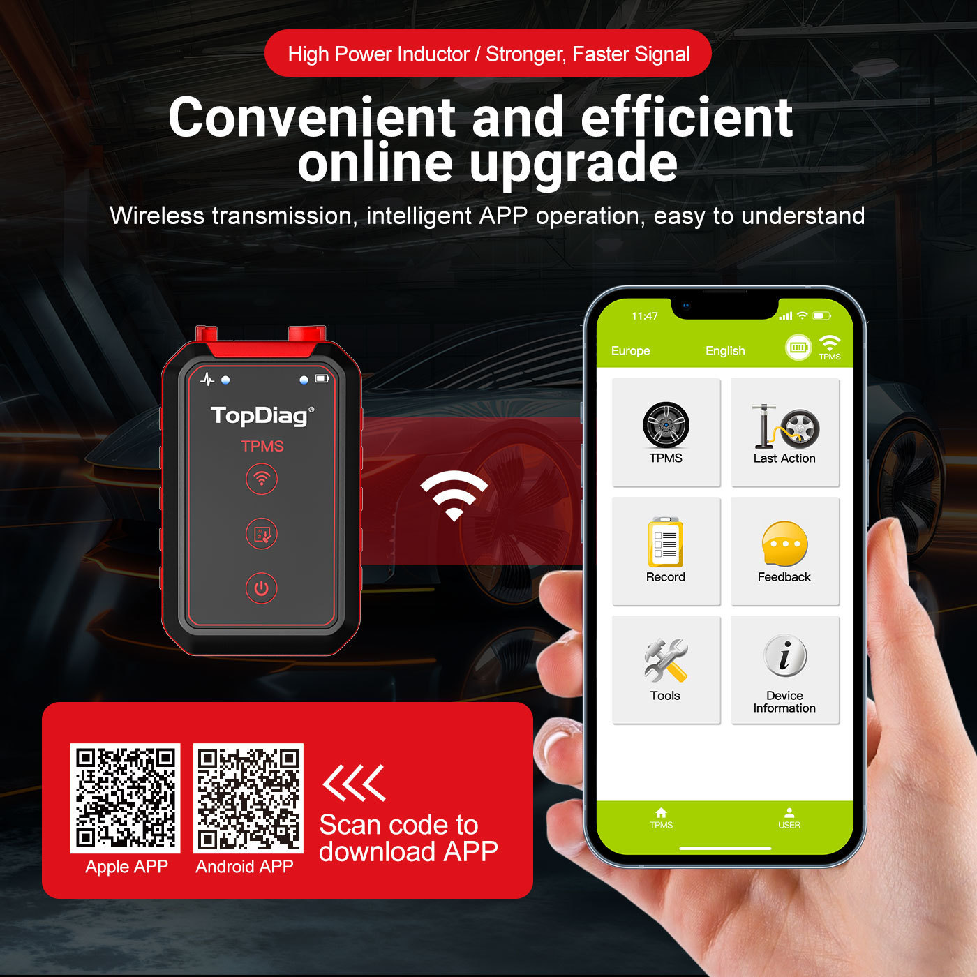 Programmable universal Tpms 315MHz 433MHz 2in1 TopDiag PS001 TPMS sensor Solution Diagnostic Tool for cars Obd Scanner Tpms Tool