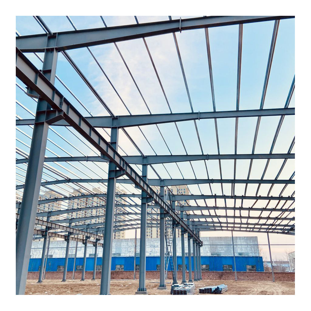 Customized Steel Structure shed Fabrication Steel Structure Large Span Construction For Warehouse Hangar Garage Aircraft